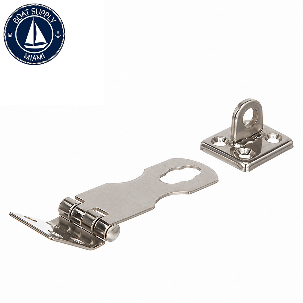 Seachoice 50-37111 Marine Hasp 1" x 2-3/4" 304 Stainless Steel Pestillo Marino 1 x 2-34 de Acero inoxidable 304 Seachoice 50-37111