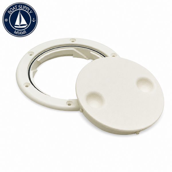 Seachoice 50-39251 Twist 'N' Lock Deck Plate 4-1/2" White Tapa de Inspección Marina Twist 'N' Lock 4-1/2" Blanca Seachoice 50-39251