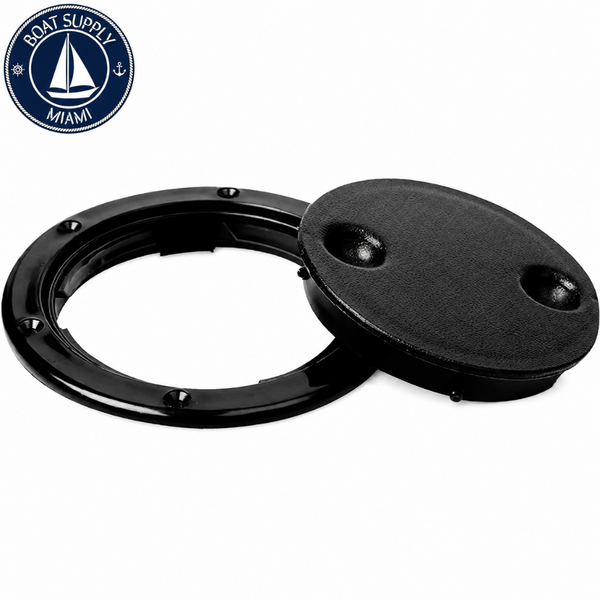 Seachoice 50-39271 Twist 'N' Lock Deck Plate 4-12 Black Tapa de Inspección Marina Twist 'N' Lock 4-1/2" Negra Seachoice 50-39271
