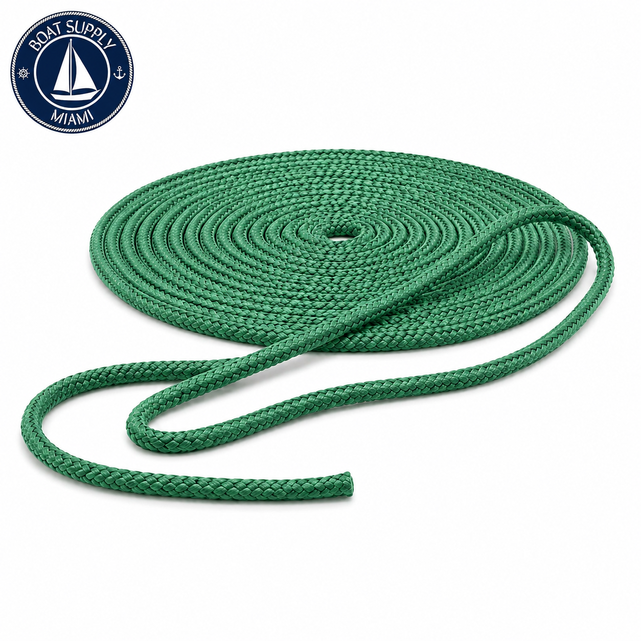 Seachoice 50-39771 Double Braid Nylon Dock Line 3/8" x 15' Teal | Línea de Amarre Nylon Doble Trenzado 3/8" x 15' Verde Azulado.png.png