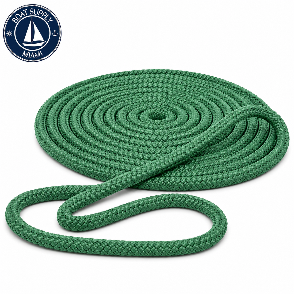 Seachoice 50-39811 Double Braid Nylon Dock Line 1/2" x 25' Teal | Línea de Amarre Nylon Doble Trenzado 1/2" x 25' Verde Azulado..png