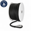 Seachoice 50-42201 Double Braid Nylon Anchor Line 3/8" x 100' Black | Línea de Ancla Nylon Doble Trenzado Seachoice 3/8" x 100' Negra