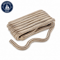 Seachoice 50-47401 Double Braid Nylon Dock Line 3/4" x 25' Gold/White | Línea de Amarre Nylon Doble Trenzado 3/4" x 25' Dorada/Blanca
