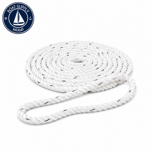 Seachoice 50-47561 Premium 3-Strand Twisted Nylon Dock Line with Tracer 1/2" x 20' | Línea de Amarre Nylon Torcido 3 Hebras con Tracer 1/2" x 20'.png.png