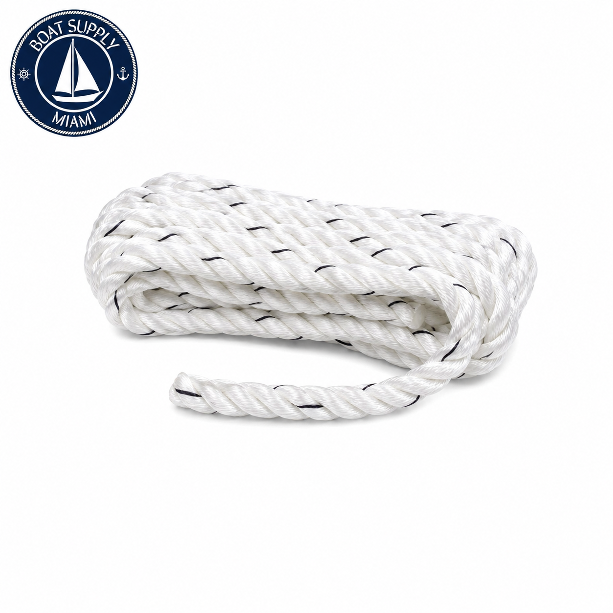 Seachoice 50-47621 Premium 3-Strand Twisted Nylon Dock Line with Tracer 5/8" x 35' | Línea de Amarre Nylon Torcido 3 Hebras con Tracer 5/8" x 35'.png...png