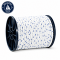 Seachoice 50-47790 Premium 3-Strand Twisted Nylon Rope Spool with Tracer 1/4" x 600' White / Blue Tracer | Rollo de Cabo Nylon Torcido Premium con Tracer Seachoice 1/4" x 600' Blanca con Tracer Azul
