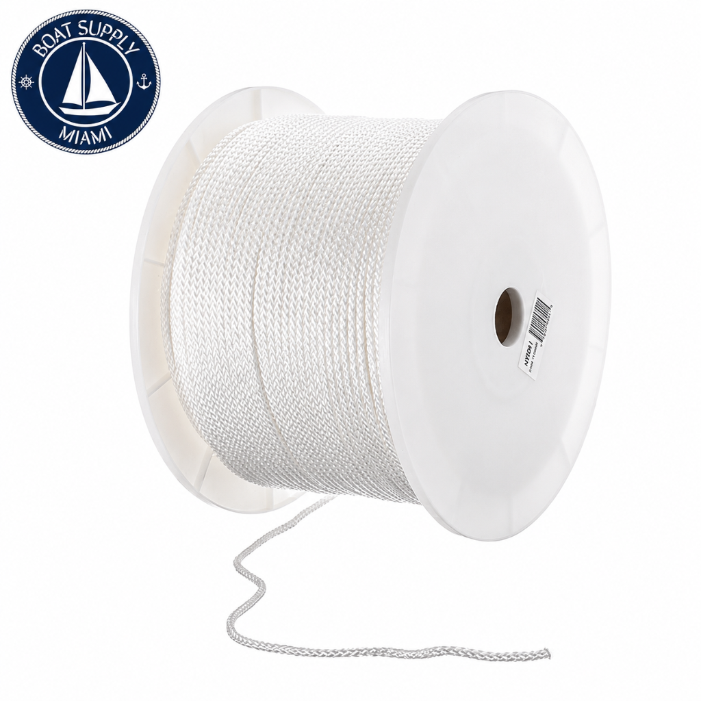 Seachoice 50-48001 Tie Down Cord 3/16" x 1000' White | Cordón de Amarre / Tie Down Cord Seachoice 3/16" x 1000' Blanca