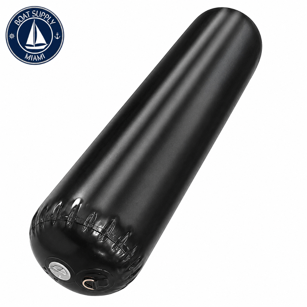 Seachoice 50-79194 Inflatable Rafting Fender 12" Dia. x 72" Black | Defensa Inflable para Rafting Seachoice 12" Dia. x 72" Negra