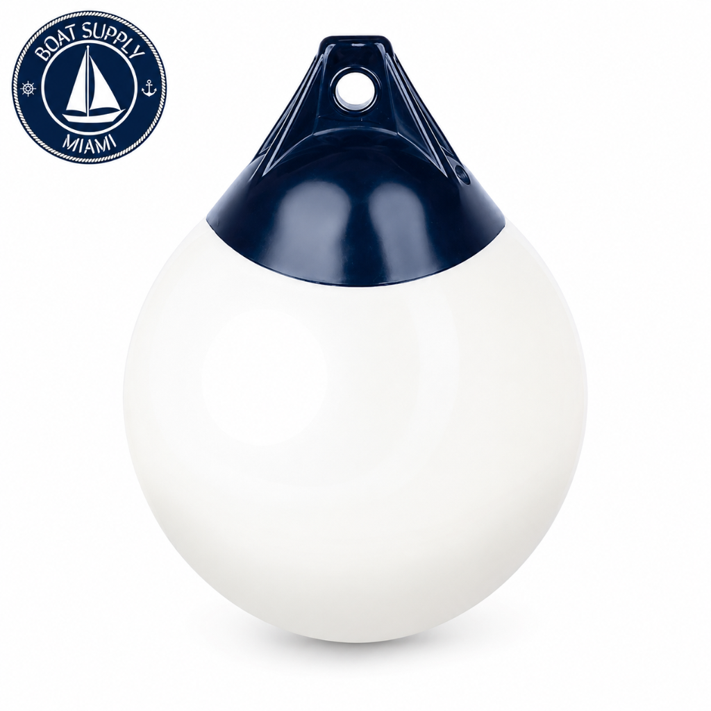Seachoice 50-79243 Commercial Grade Mooring Buoy 10" White | Boya de Amarre Comercial Seachoice 10" Blanca