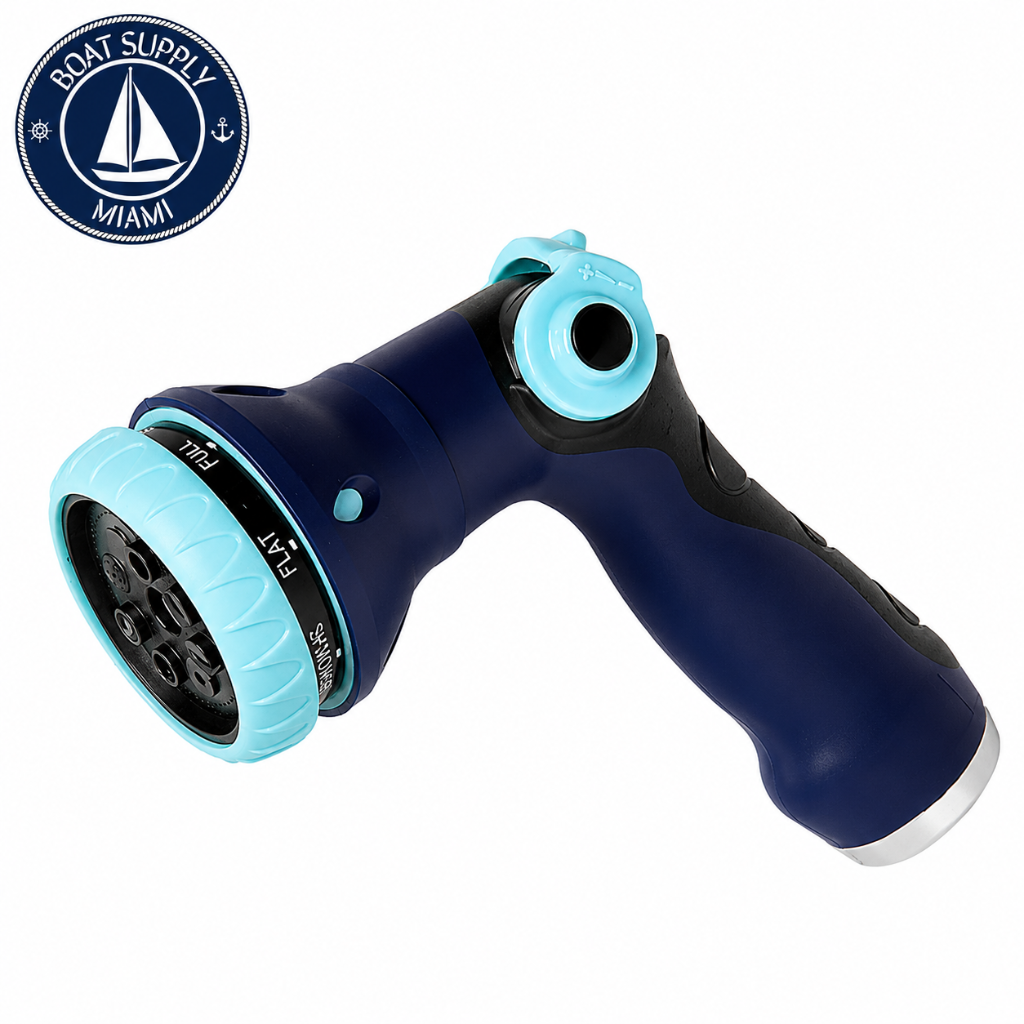 Seachoice 50-79604 Thumb Lever Hose Nozzle Eight Distinct Patterns | Boquilla de Manguera con Palanca de Pulgar Seachoice 50-79604 Eight Distinct Patterns