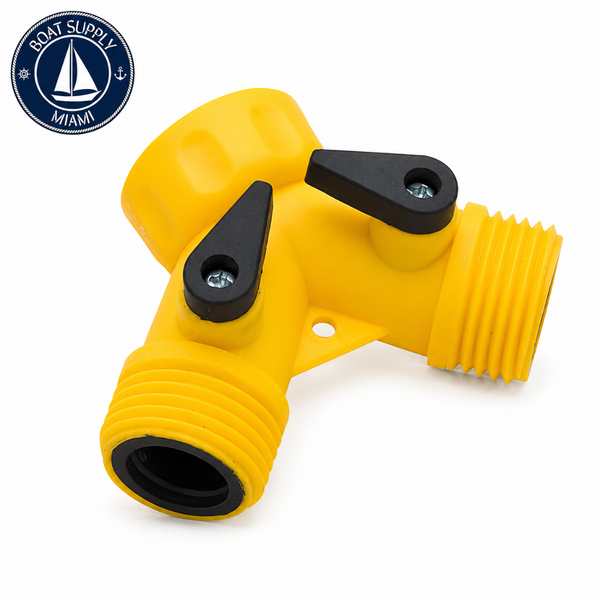 Seachoice 50-79671 Shut-Off Connector Y Double Hose | Conector de Cierre para Manguera Seachoice 50-79671 Y Double Hose