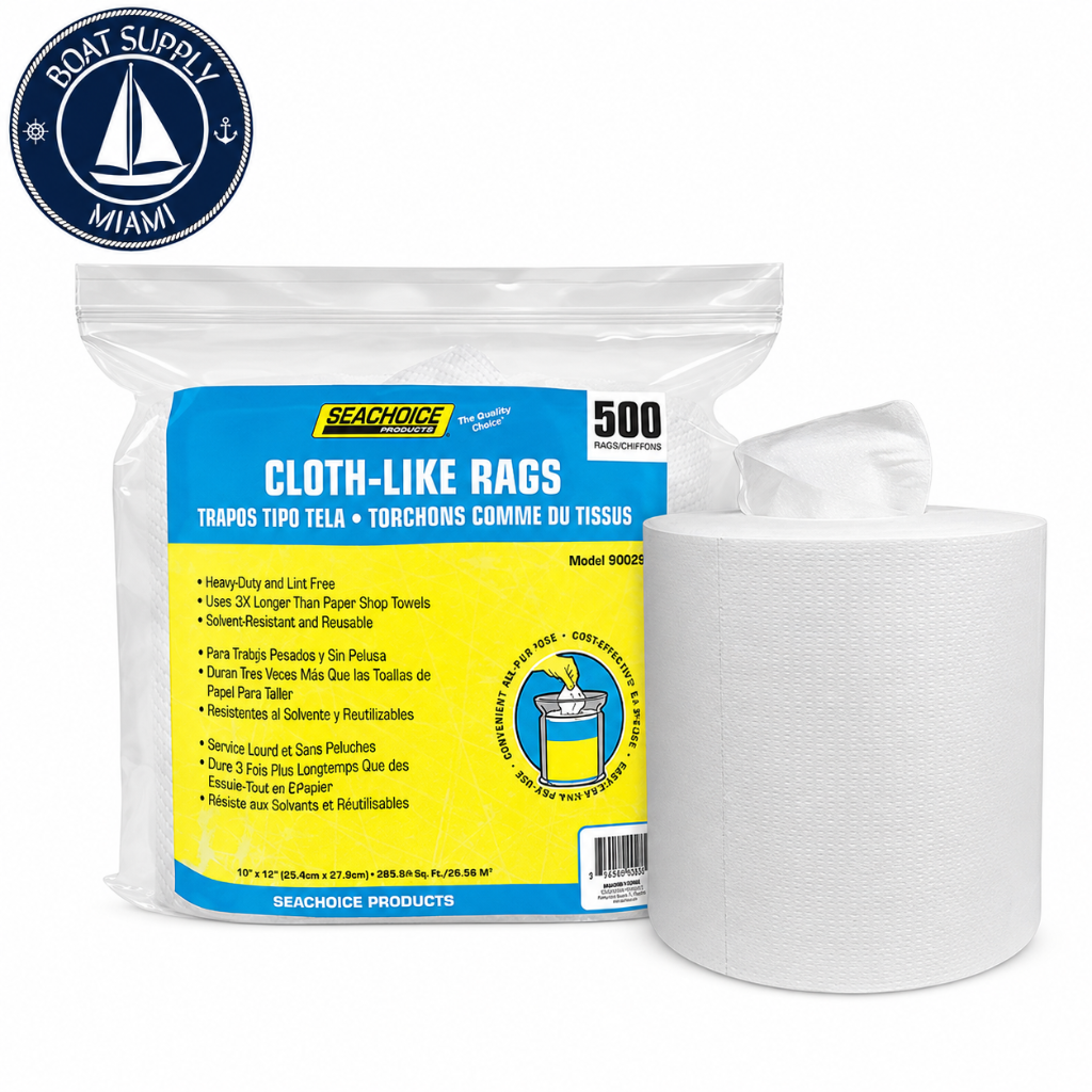 Seachoice 50-90029 Cloth-Like Rags 500 Count Bag 10" x 11" | Trapos Tipo Tela Bolsa de 500 Seachoice 50-90029 10" x 11"
