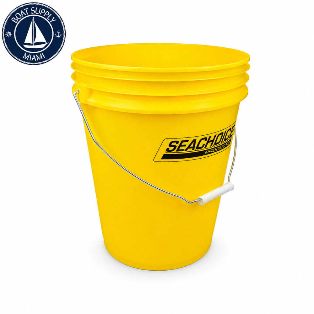 Seachoice 50-90120 Bucket with Handle 5 Gallon 5 Gallon | Cubeta con Asa de 5 Galones Seachoice 50-90120 5 Gallon