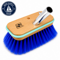 Seachoice 50-90453 Deck Brush with Bumper - Wood 6 in Extra Soft Blue Poly | Cepillo de Cubierta de Madera con Bumper 6 in Extra Soft Blue Poly Seachoice 50-90453