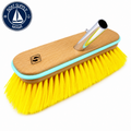 Seachoice 50-90464 Deck Brush with Bumper - Wood 10 in Medium Yellow Poly Medium bristles, Yellow Poly | Cepillo de Cubierta de Madera con Bumper 10 in Medium Yellow Poly Seachoice 50-90464