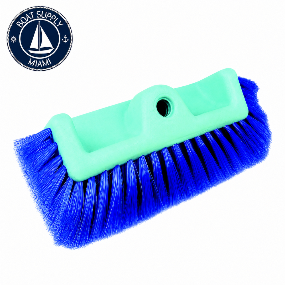 Seachoice 50-90473 Brush with Side Bristles 10 in Extra Soft Blue Poly | Cepillo con Cerdas Laterales 10 in Extra Soft Blue Poly Seachoice 50-90473