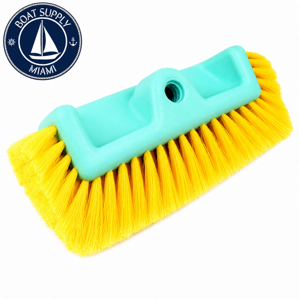 Seachoice 50-90474 Brush with Side Bristles 10 in Soft Yellow Poly | Cepillo con Cerdas Laterales 10 in Soft Yellow Poly Seachoice 50-90474