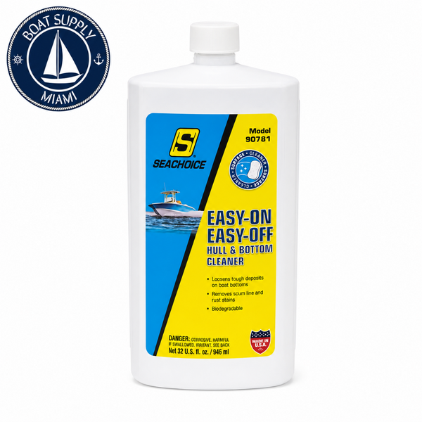Seachoice 50-90781 Easy-On Easy-Off Hull and Bottom Cleaner 32 oz | Limpiador Easy-On Easy-Off para Casco y Fondo Seachoice 50-90781 32 oz