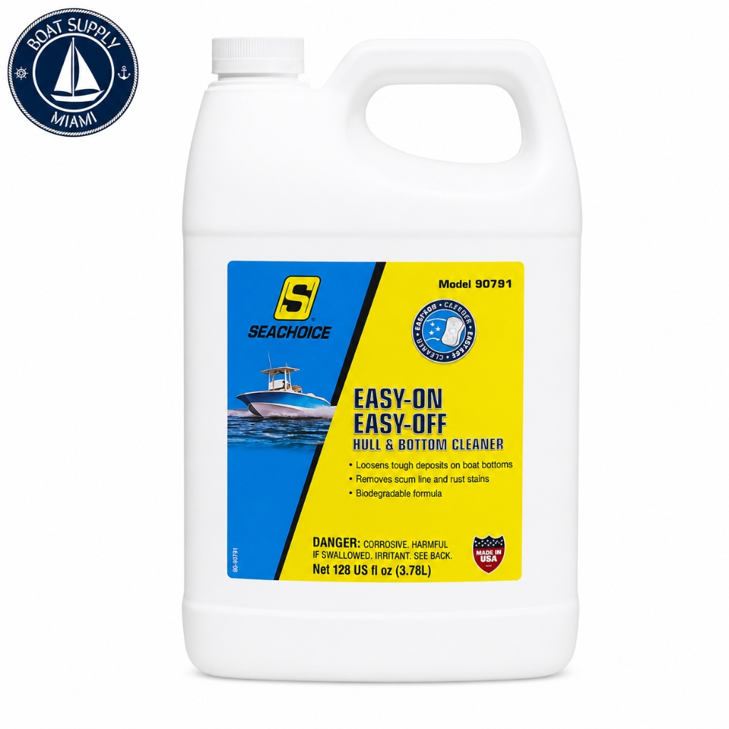 Seachoice 50-90791 Easy-On Easy-Off Hull and Bottom Cleaner 128 oz | Limpiador Easy-On Easy-Off para Casco y Fondo Seachoice 50-90791 128 oz