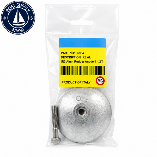 Seachoice 95603 Magnesium Rudder / Trim Tab Anode - RUDDERDER 1 7/8" X 1/4" | Ánodo para Timón / Trim Tab de Magnesio Seachoice 95603 - RUDDERDER 1 7/8" X 1/4"