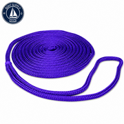 Seachoice_50-39981_Double_Braid_Nylon_Dock_Line_3-8-in-x-15_Purple_Linea_de_Amarre_Nylon_Doble_Trenzado_3-8-in-x-15_Morada