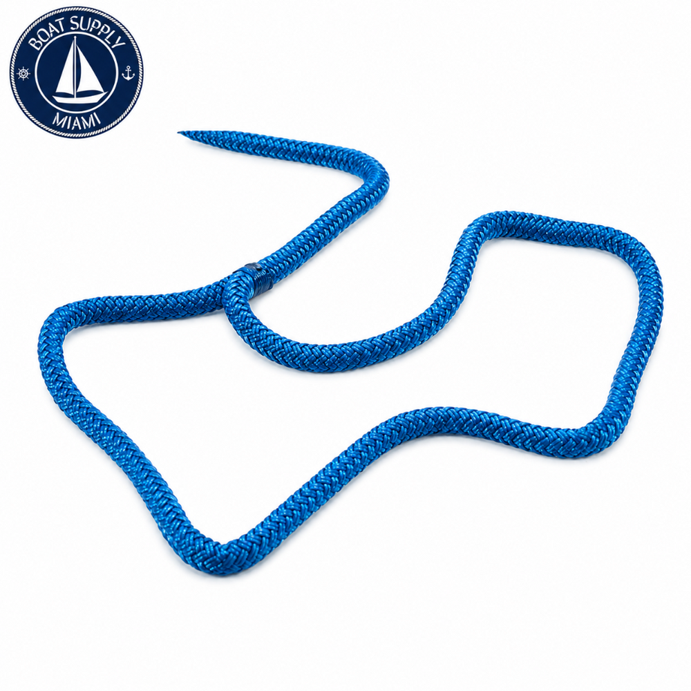 Seachoice 50-40331 Double Braid Nylon Dock Line 38 x 25' Blue  Línea de Amarre Nylon Doble Trenzado 38 x 25' Azul