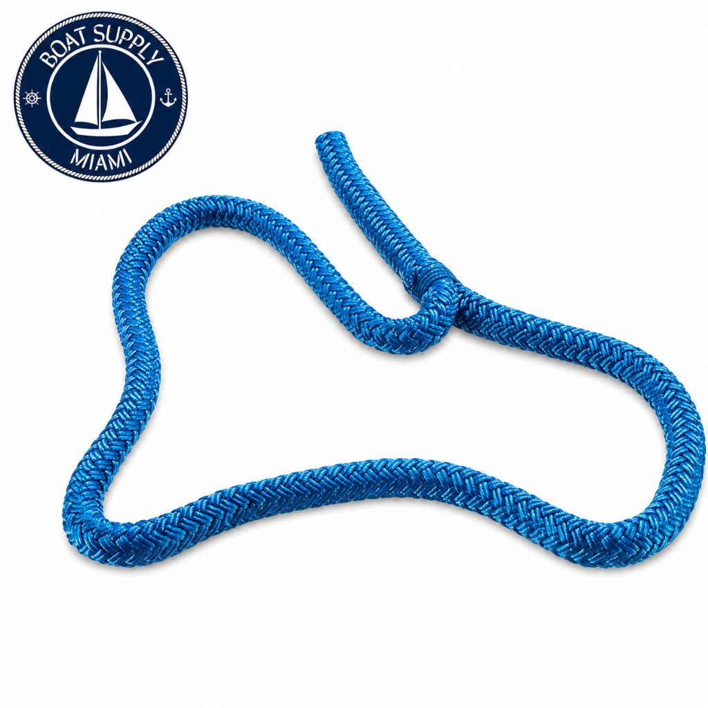 Seachoice 50-40391 Double Braid Nylon Dock Line 12 x 25' Blue  Línea de Amarre Nylon Doble Trenzado 12 x 25' Azul