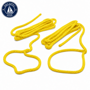 Seachoice 50-40821 Double Braided Nylon Fender Line 2-Pack 1/4" x 6' Yellow | Línea para Defensa de Nylon Doble Trenzado Paquete de 2 1/4" x 6' Amarilla