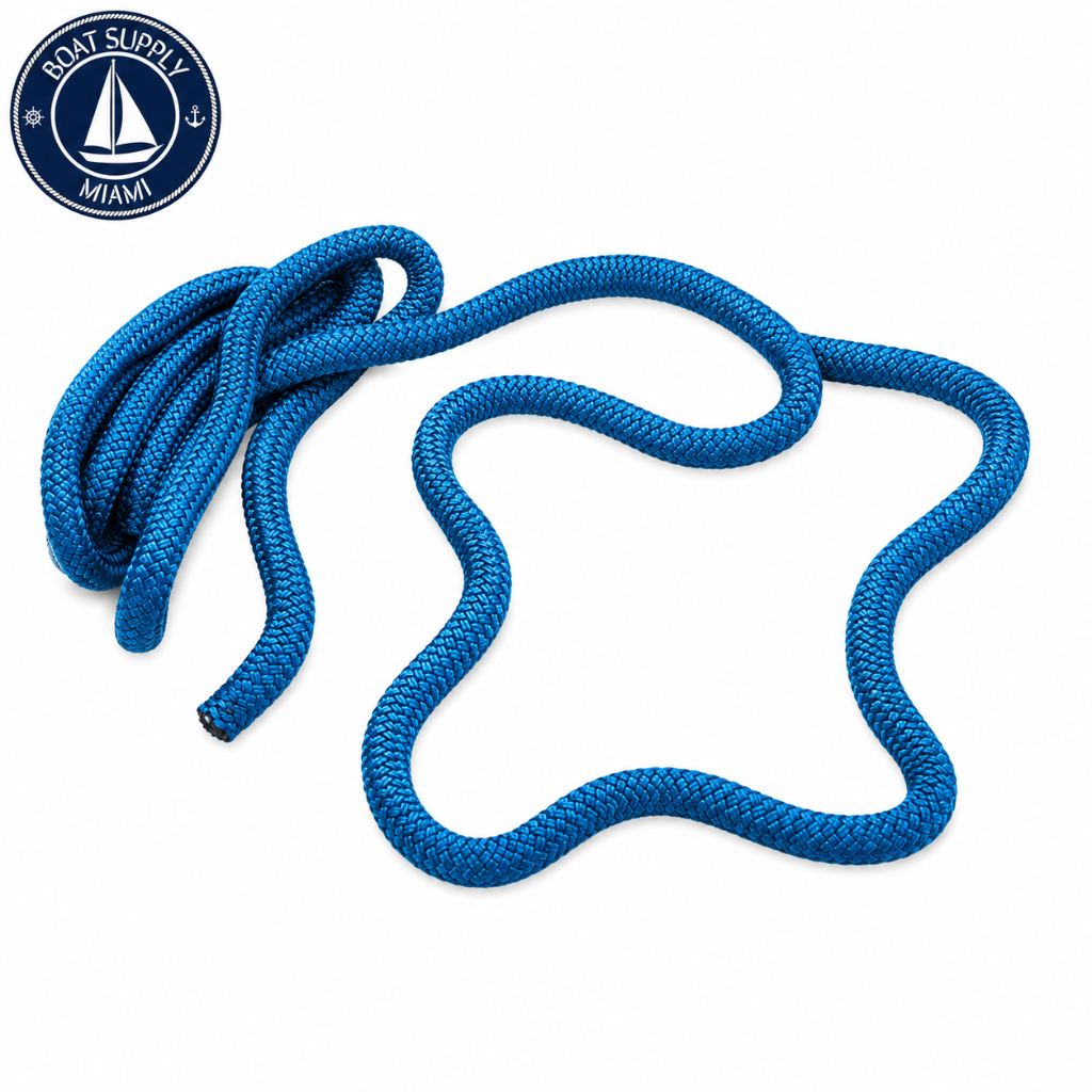 Seachoice 50-47321 Double Braid Nylon Dock Line 34 x 50' Blue  Línea de Amarre Nylon Doble Trenzado 34 x 50' Azul