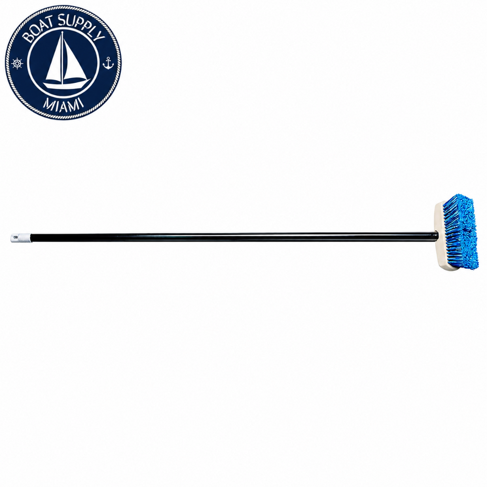 Star Brite 040083 Economy Handle with 8 in Standard Brush Medium Blue Medium bristles, Blue | Mango Económico con Cepillo Standard de 8 pulgadas Medium Blue Star Brite 040083