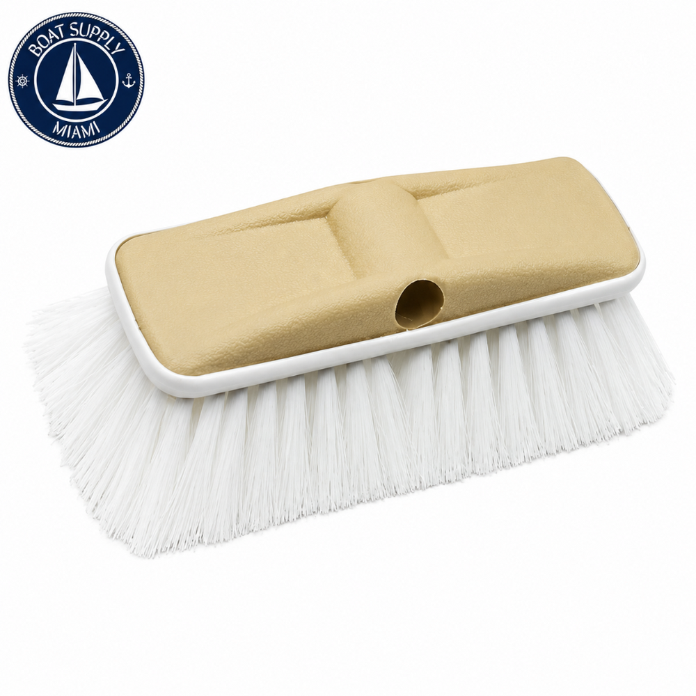 Star Brite 040163 8 in Deluxe Block Brush with Bumper 8 in Coarse White | Cepillo Deluxe de Bloque de 8 pulgadas con Bumper 8 in Coarse White Star Brite 040163