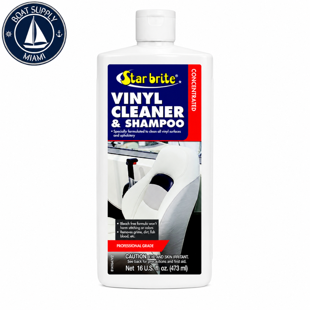 Star Brite 080216P Vinyl Cleaner and Shampoo Pint | Limpiador y Shampoo para Vinilo Star Brite 080216P Pint
