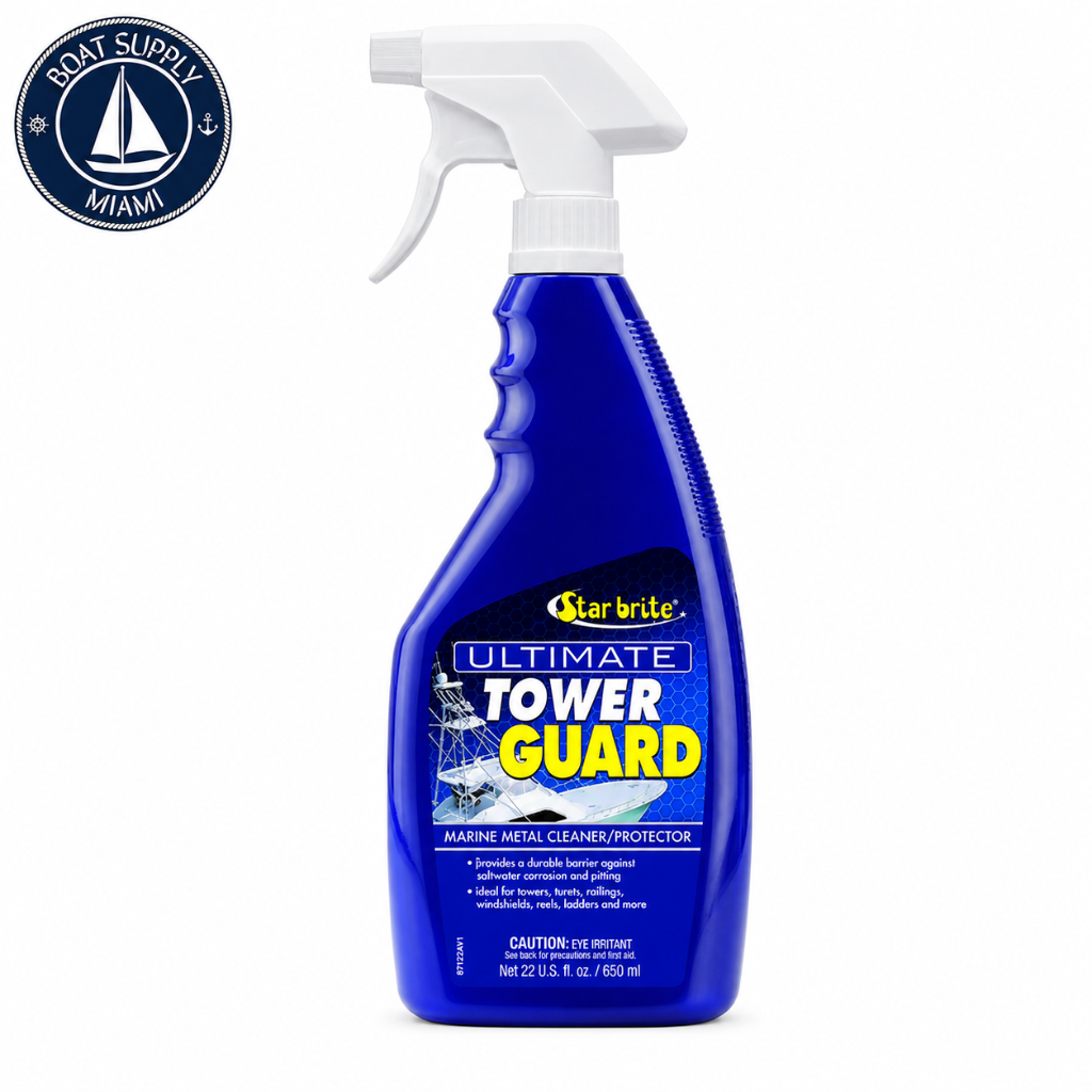 Star Brite 080922P Tower Guard Marine Metal Cleaner/Protector 22 oz Spray | Limpiador y Protector Tower Guard para Metal Marino Star Brite 080922P 22 oz Spray