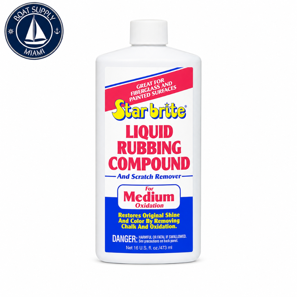 Star Brite 081316 Liquid Rubbing Compound Medium 16 oz | Compuesto Líquido de Pulido Medio 16 oz Star Brite 081316