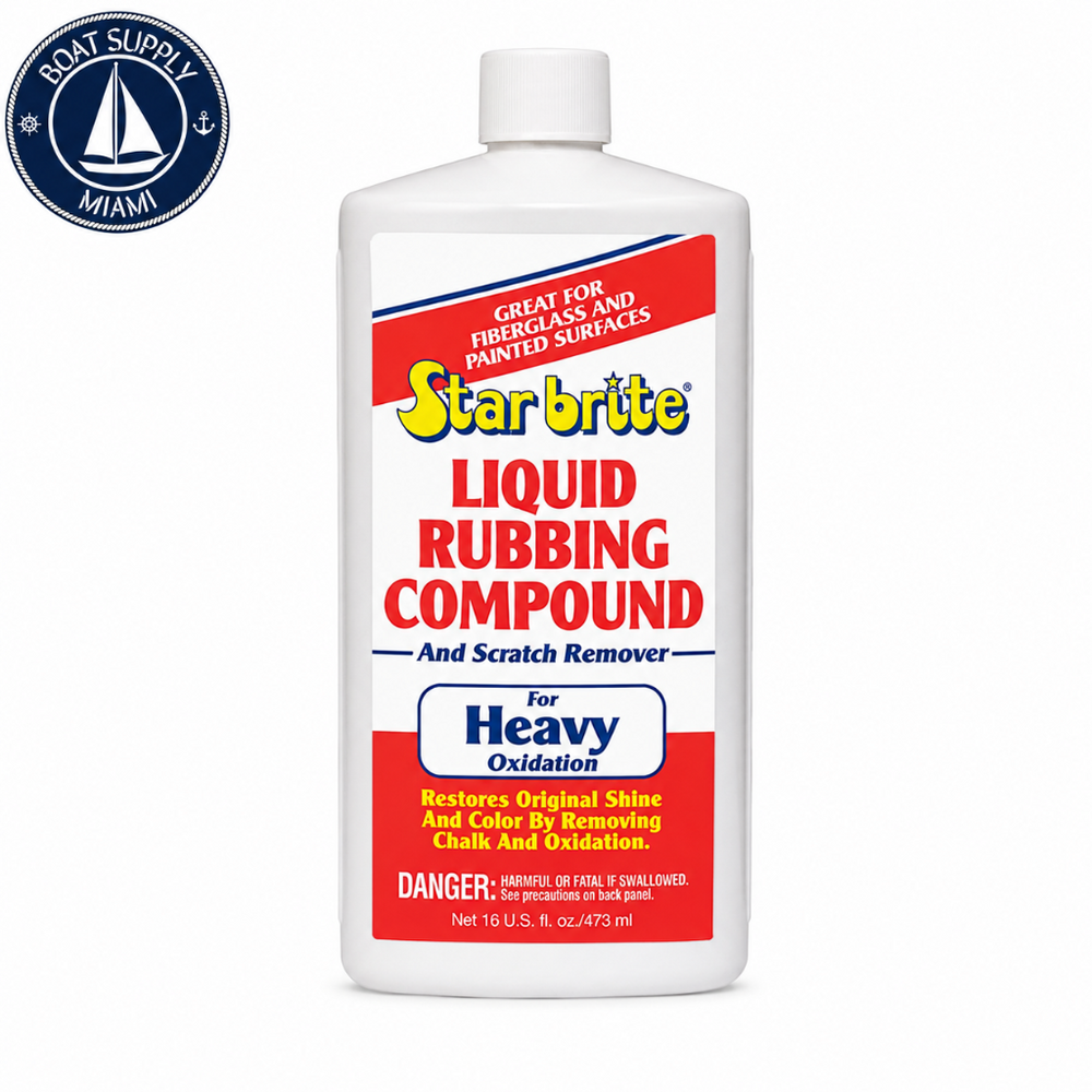 Star Brite 081318 Liquid Rubbing Compound Heavy 16 oz | Compuesto Líquido de Pulido Fuerte 16 oz Star Brite 081318