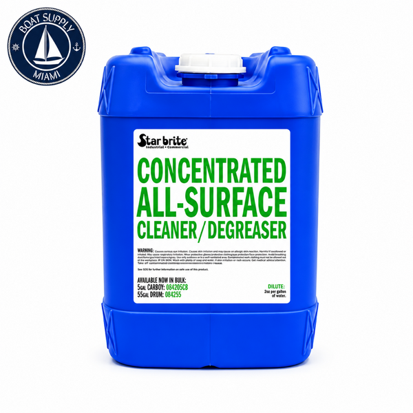 Star Brite 084205CB All-Surface Concentrated Cleaner & Degreaser - Industrial Strength 5 Gal Carboy | Limpiador y Desengrasante Concentrado Todo Uso Industrial Star Brite 084205CB 5 Gal Carboy