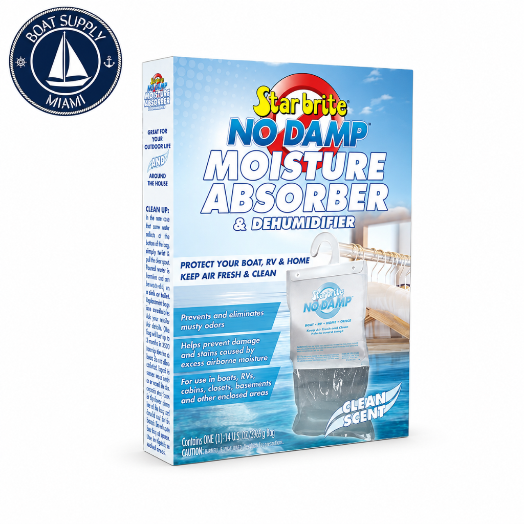 Star Brite 085472 No Damp Hanging Moisture Absorber and Dehumidifier Bulk 14 oz Hanging Closet Bag - 25 Pack | Absorbente de Humedad Colgante No Damp y Deshumidificador Star Brite 085472 14 oz Bulk - 25 Paquetes