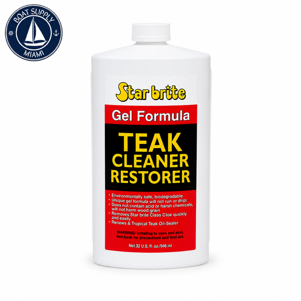 Star Brite 089332 Gel Teak Cleaner Restorer 32 oz | Limpiador Restaurador de Teca en Gel Star Brite 089332 32 oz