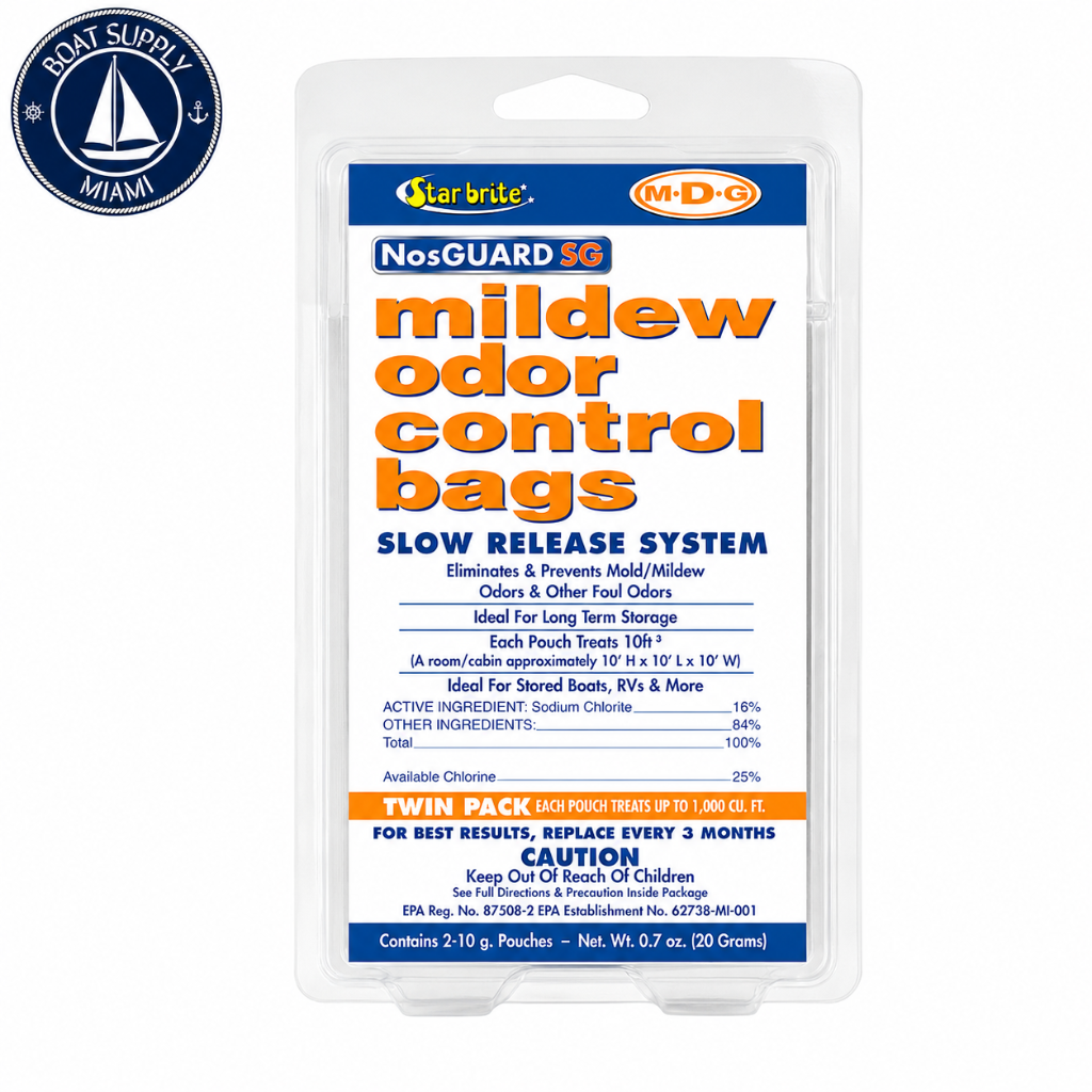 Star Brite 089950 NosGUARD SG Mold/Mildew Odor Control System - Slow Release 10 g 2 pack | Sistema NosGUARD SG de Control de Olor a Moho - Liberación Lenta Star Brite 089950 10 g 2 pack
