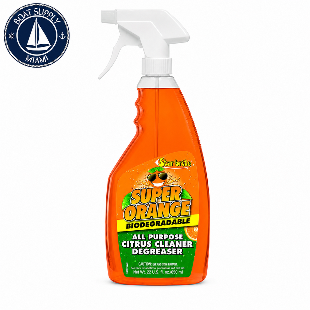 Star Brite 094222 Super Orange Cleaner/Degreaser 22 oz Spray | Limpiador y Desengrasante Super Orange Star Brite 094222 22 oz Spray