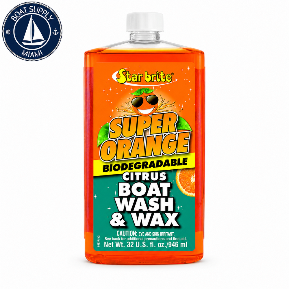 Star Brite 094632P Super Orange Citrus Boat Wash and Wax Quart | Jabón y Cera Cítrico Super Orange Star Brite 094632P Quart