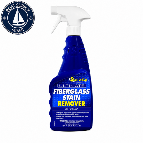 Star Brite 098916 Ultimate Gel Formula Fiberglass Stain Remover 16 oz | Removedor de Manchas para Fibra de Vidrio Fórmula Gel Ultimate Star Brite 098916 16 oz