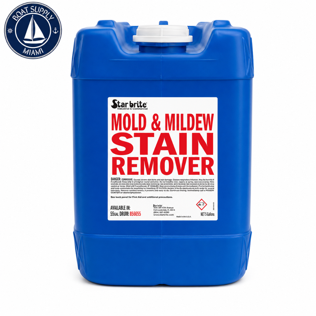 Star Brite 85605CB Mildew Stain Remover Professional Grade 5 Gal Carboy | Removedor Profesional de Manchas de Moho Star Brite 85605CB 5 Gal Carboy