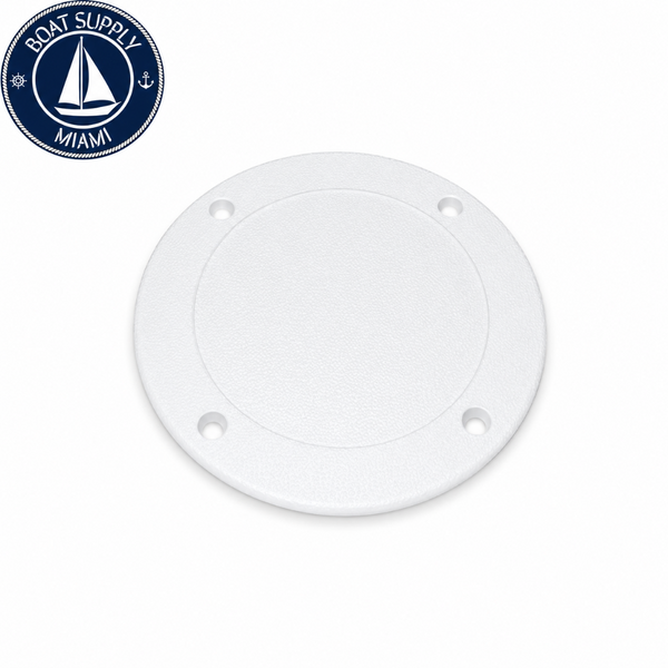 T-H Marine SDP3FWDP Screw-Down Deck Plate 10" Fish White Tapa de Inspección Marina Atornillada 10" Blanco Fish T-H Marine SDP3FWDP