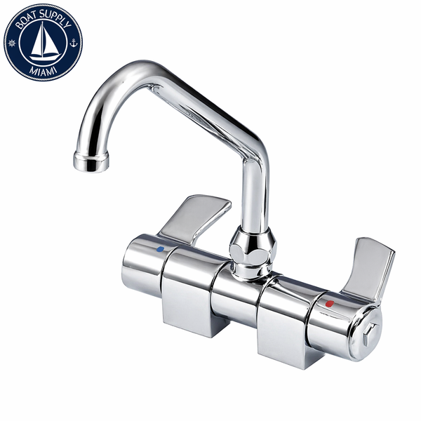 Whale TB4112 Compact Fold Down Mixer Faucet | Mezcladora Marina Whale TB4112
