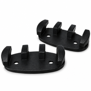 Attwood 11926-7 3-1/2" Nylon Black Zig Zag Marine Cleat, Pair - Product View