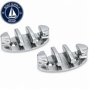 Attwood 11950-6 Zig Zag Cleat 3" Zinc Plated, Pair