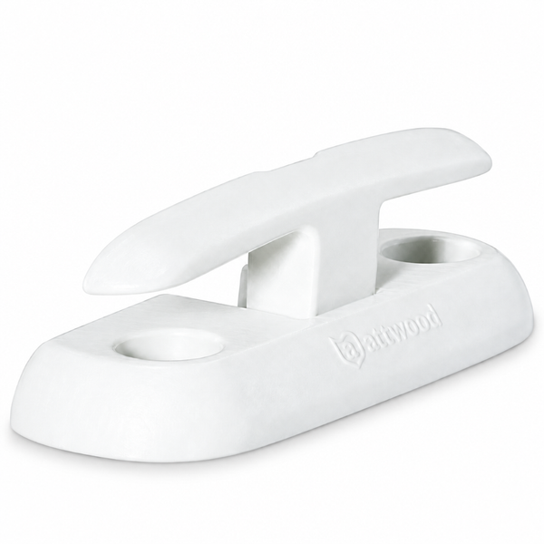 Attwood 12049-4 Fold-Down Dock Cleat 8" Marine-Grade Aluminum - Product View