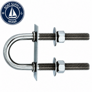 Attwood 3392-3 U-Type Bow Eye 1/2"-13 x 3-1/4" Stainless Steel with Chrome Hardware