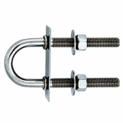 Attwood 3396-3 Bow Eye U-Type 3/8"-16 x 2-7/16" Stainless Steel with Chrome Plated Hardware - Product View